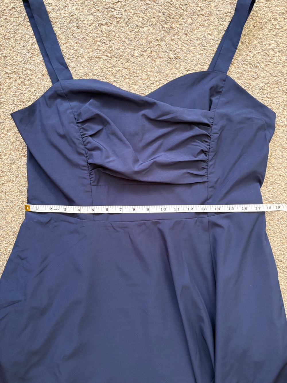 New 2XL Belle Poque Navy Vintage 1950’s A Line Midi Swing Dress - Picture 12 of 16